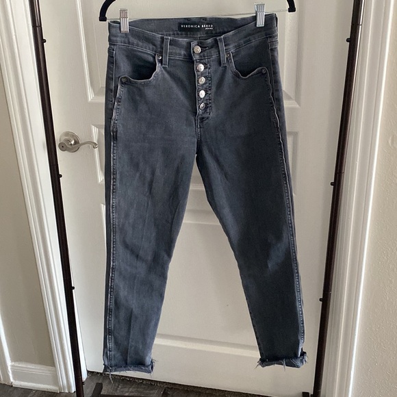 Veronica Beard Debbie Skinny High Rise Jeans with Piping Size 28 - Picture 3 of 10
